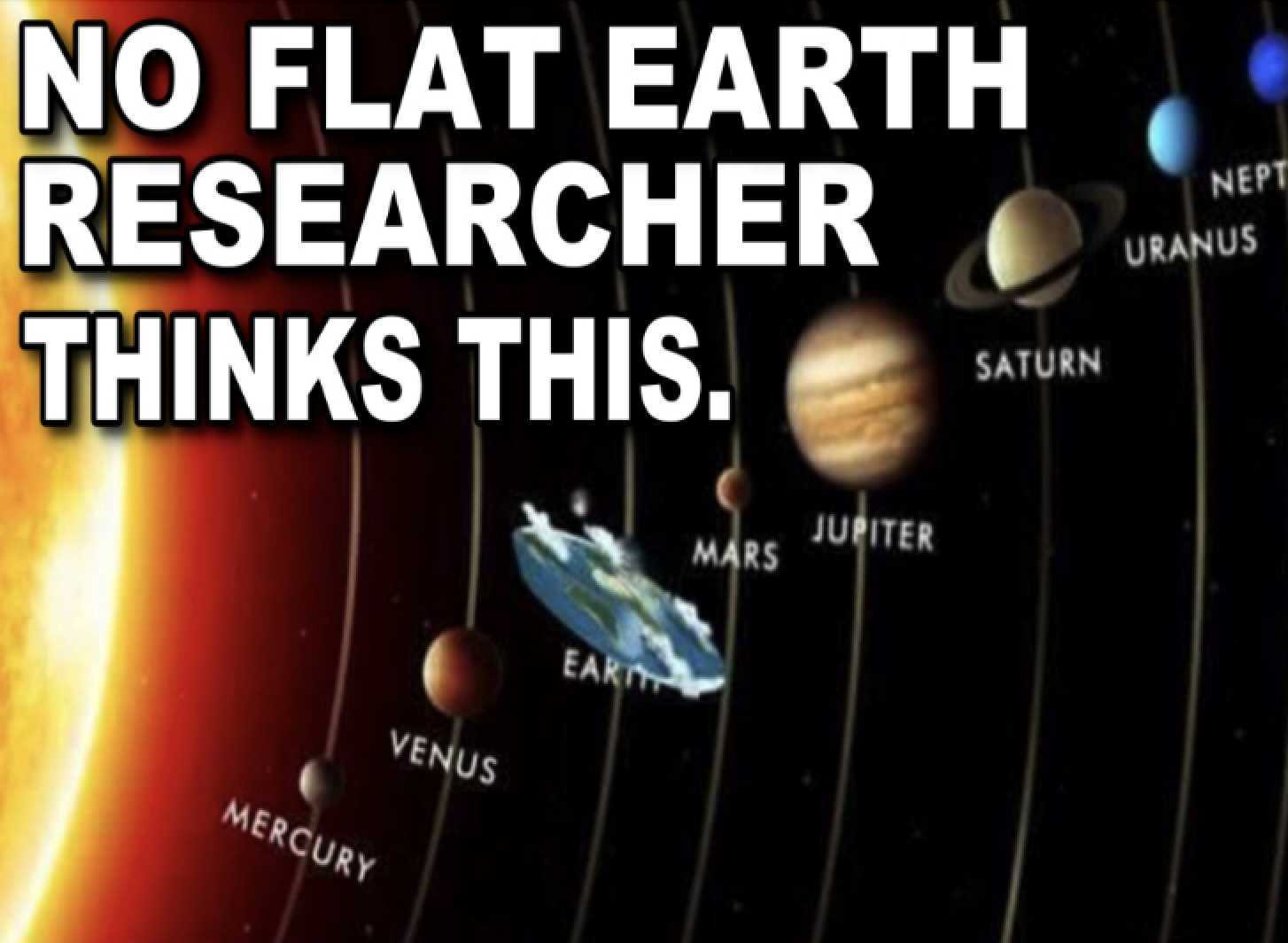 Flat Earth Society earth view