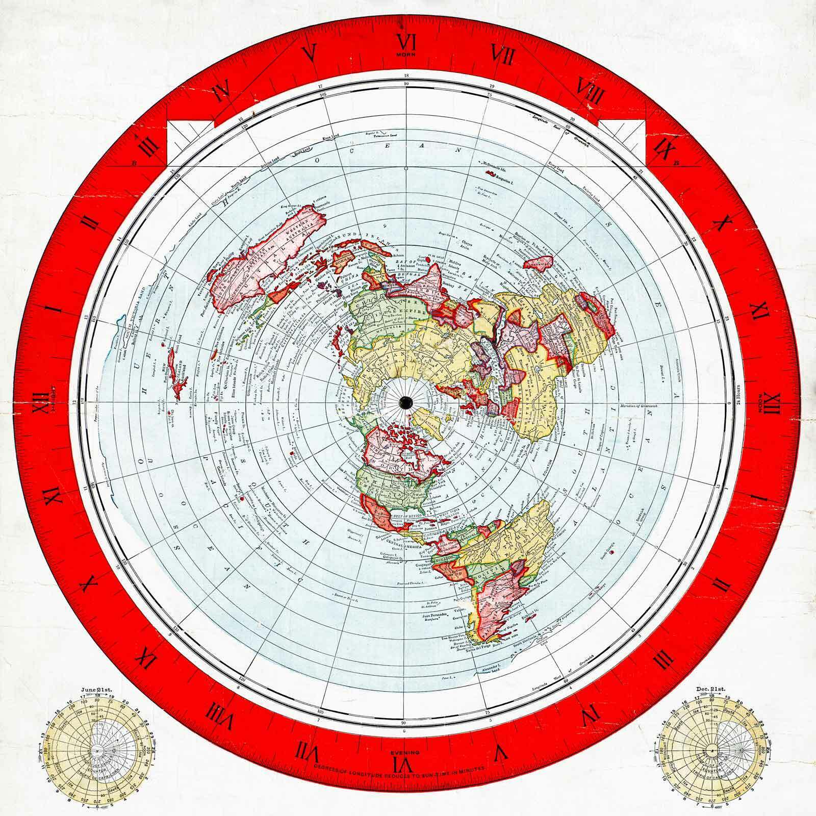 Flat Earth Map